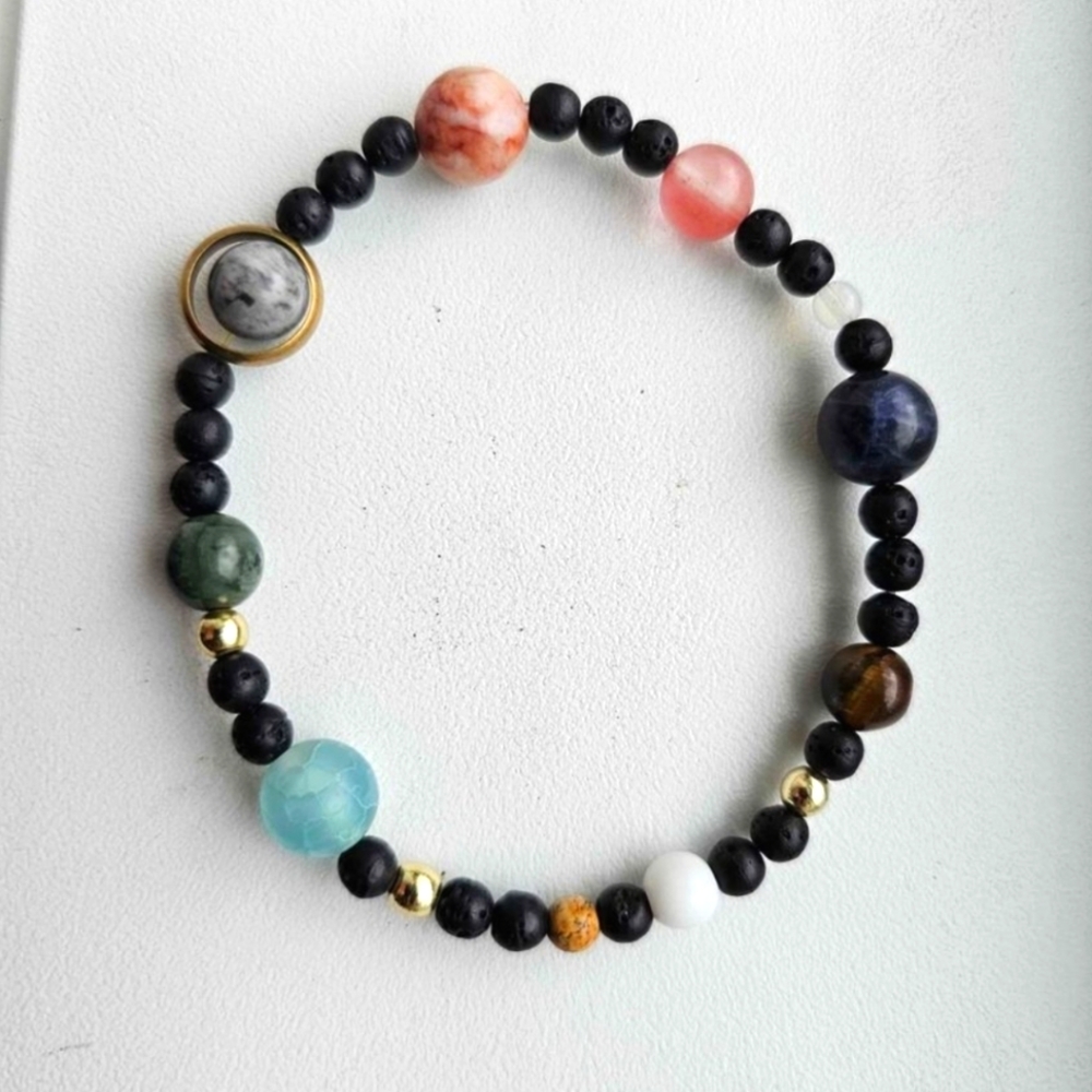 Solar System Gemstone Bracelet